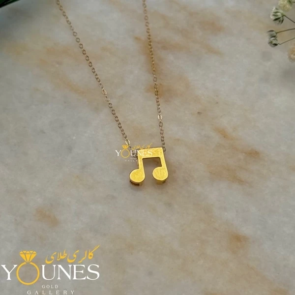 گردنبند نوت موسیقی طلا